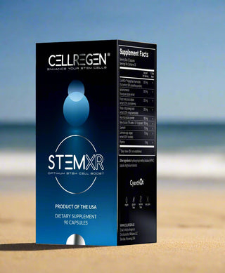 Cellregen StemXR 90 capsules for boosting stem cells, energy, and vitality.